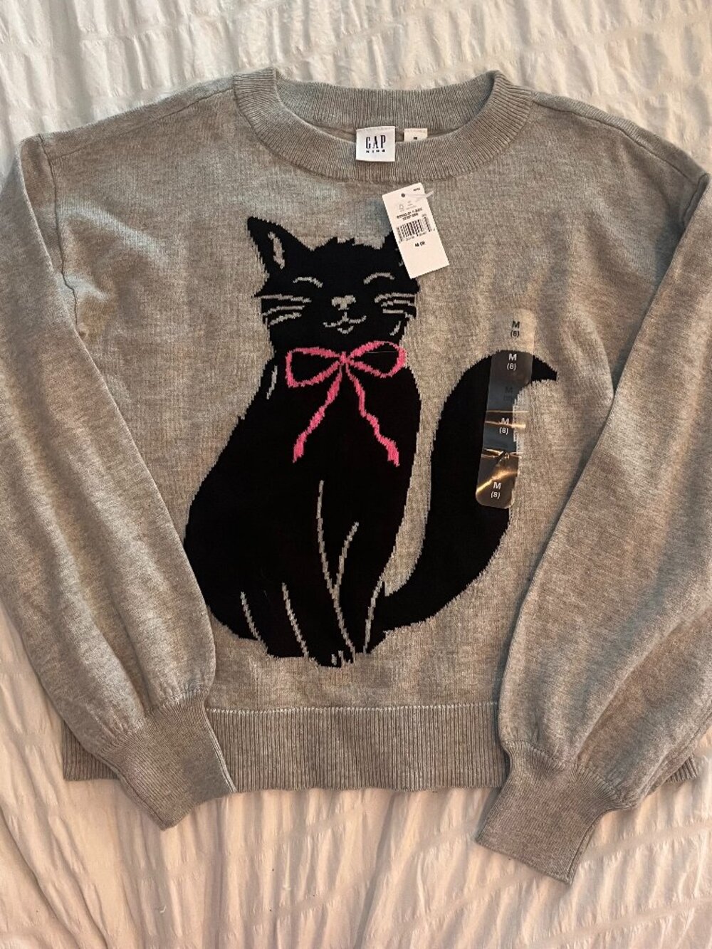 Gap Kids Grey Cat Sweater-Medium